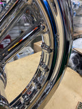 Chrome Detonator Mag Wheels 3x16 2.15x21 Harley Softail Chopper3/4 00^ Dyna Wide
