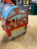 vtg Disney Fire Fighters Metal Lunch Box 70s Aladdin Collectible Tin Termos Mint