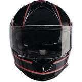 Warrant Amplify Helmet FF Large Motorcycle Black red Sun Visor Temp Reg Z1R Full