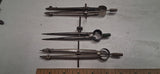 Lot of 3 Vintage Drafting Compasses Nobema Germany Spring Divider Machinist Tool