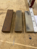 3 Water Sharpening Stones lot Knife blade Hand held Vtg Watchmaker tools
