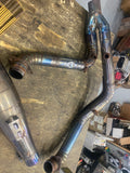 Custom 2-Into-1 Titanium Exhaust Pipe Harley touring Glide FLH Sp concepts?