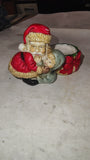 Vintage Christmas Santa Claus Planters & Pencil Figurine Lot