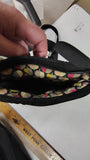 Vera Bradley Black Quilted Crossbody Hipster Bag & Turnlock Wallet Set