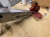 20's Steelcraft U.S. Mail airplane Tri Blade Motor Vtg Antique Tin Toy Aircraft!