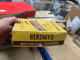 Hershey's Milk Chocolate Almonds Vintage Display Box Candy Advertising Sign stor