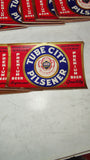 1930s Tube City Pilsener Beer Labels Lot McKeesport PA IRTP NOS