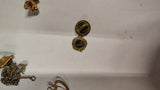 Vintage Jewelry Pin Lot Bulova Watch Mickey Mouse Hard Rock Quaker State Scout
