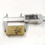Vtg 1992 Zippo Slim Brass Marlboro Steer Star Cigarette Lighter Monogrammed ABT