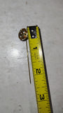 Vintage Cloisonne Enamel Flower Stick Pin Gold Tone 2.5" Small Hatpin