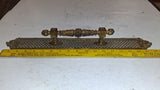 antique brass door pull backplate ornate Victorianstyle lattice urn motif Fancy!