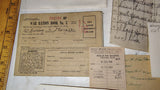 Vtg 1960s 1970s Military Letters Senate Passes WWII Ration Book Ephemera Lot
