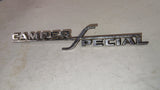 Vintage OEM Dodge Camper Special Truck Fender Emblems Badge Pair 1969-1971