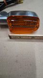 Emgo 61-75660 Mark II Polished Aluminum Mini Amber Motorcycle Turn Signals