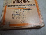 Harley Davidson 74" Panhead Shovelhead Hastings Piston Ring Set .010 11227-R NOS