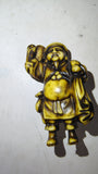 Vintage Japanese Celluloid Seven Lucky Gods Figurines & Barrel Cart Set