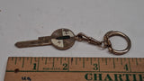 Vintage 1950s Signa-Craft Lincoln Crest Key Blank Uncut Enamel Fob Continental