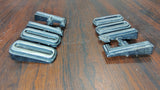 1973-1976 Ford F100 Fender Emblem Badge Matching Pair OEM D4TB-16702-C