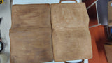 Vintage Hand Tooled Western Leather Portfolio Briefcase Oak Leaf Document Case