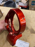 Harley-Davidson Red Metallic Dual Gauge Speedometer Cover Bezel Road Glide FLTR