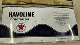 Vintage Texaco Havoline Motor Oil Tin Can Metal Flat Labels Sign Lot of 3