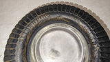 Vintage Seiberling All Tread Tire Glass Rubber Advertising Ashtray 7"
