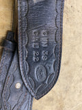 Black Leather Cowboy Gun Holster Waist Belt Pistol Revolver Hand tooled 38 22cal