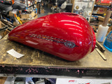 08-17 Yamaha Warrior 1700 Gas Fuel Tank Dark Red Metallic OEM Dings royal star x
