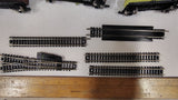 Vintage N Scale Model Train Lot Santa Fe Caboose Freight Cars Track