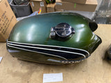 OEM  Honda CB CL 360 Gas Fuel Tank W cap Green Factory Paint