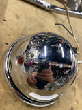 Vtg Bates KD Headlight 5 3/4 Chopper Old Skool Bottom mount Nice Wide Glide 70's