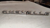 1967 Chevy Chevelle OEM Hood Emblem Badge Script GM Part 3889321