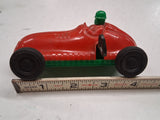 Vintage Louis Marx & Co. Wind-Up Hard Plastic Race Car — For Parts or Repair