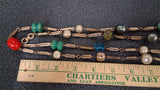 Lot of 5 Vintage Estate Costume Jewelry Necklaces Art Deco Fringe Glass Crystal