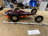 50's Vintage Tether Car Streamliner Teardrop Racer 18 Racer Mccoy Franny powered