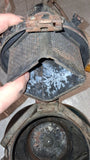 Vintage Adlake 4-Way Railroad Switch Lantern Red Blue Lenses Cast 1264 M 20.5"