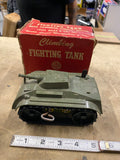 Mint 1950s Vintage MARX Climbing Fighting Tank Windup Toy WW2 Military orig Box