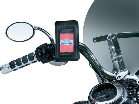 Kuryakyn Motorcycle Acc Tech-Connect Storage Pouch Phone Holder Harley Honda Bar
