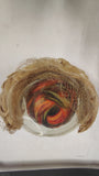 Vtg 1950s Made in France Feather Cap Hat & Velvet Veiled Headband