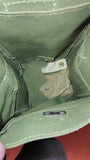 WWII British Army Mk II Light Respirator Mask Pouch Canvas Bag Named Strap