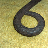 Museum Quality Antique Hand Forged Iron Ox Yoke Key Primitive Americana Art 1800
