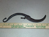Antique Folding Sickle Tool - Collectible Hand Forged Iron Agricultural Relic