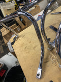 Saddlebag Gaurds Chrome Harley Shovelhead FLH Electra Glide REar Set Vtg Trim