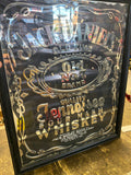 Jack Daniel's Old No. 7 Whiskey Framed Mirror Sign Bar Decor 17x21 Beer Tavern