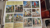 Vintage 1941 Schwinn Bicycle Advertising Poster Brochure Movie Stars Prewar