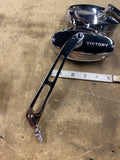 new t/o set Victory Motorcycle Mirrors Chrome Logo Jackhammer cross country hard
