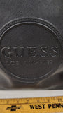 GUESS Los Angeles Black Embossed Circle Logo Tote Bag Shoulder Purse Large