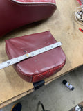 Custom Diamond Stitch Seat & Sissybar pad Harley Sportster 07+ 883 1200 red maro