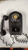 Vintage Automatic Electric Monophone Black Bakelite Rotary Wall Phone