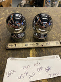 Harley Shovelhead Vtg Accessory Chrome Trim Balls Front Axle Covers Panhead 49-7